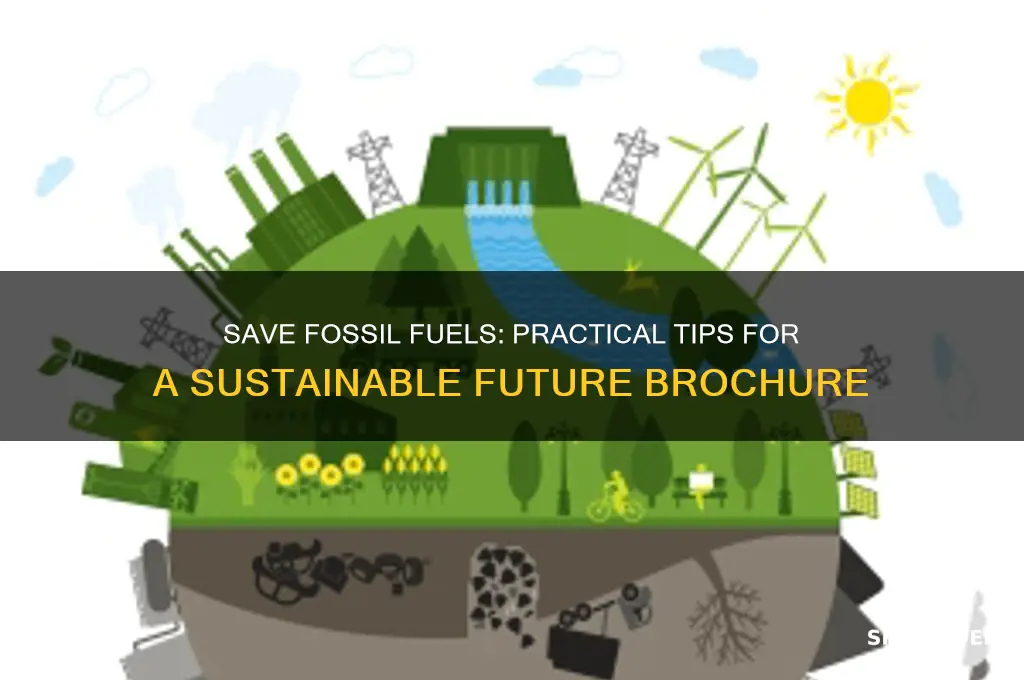 how to save fossil fuels brochure