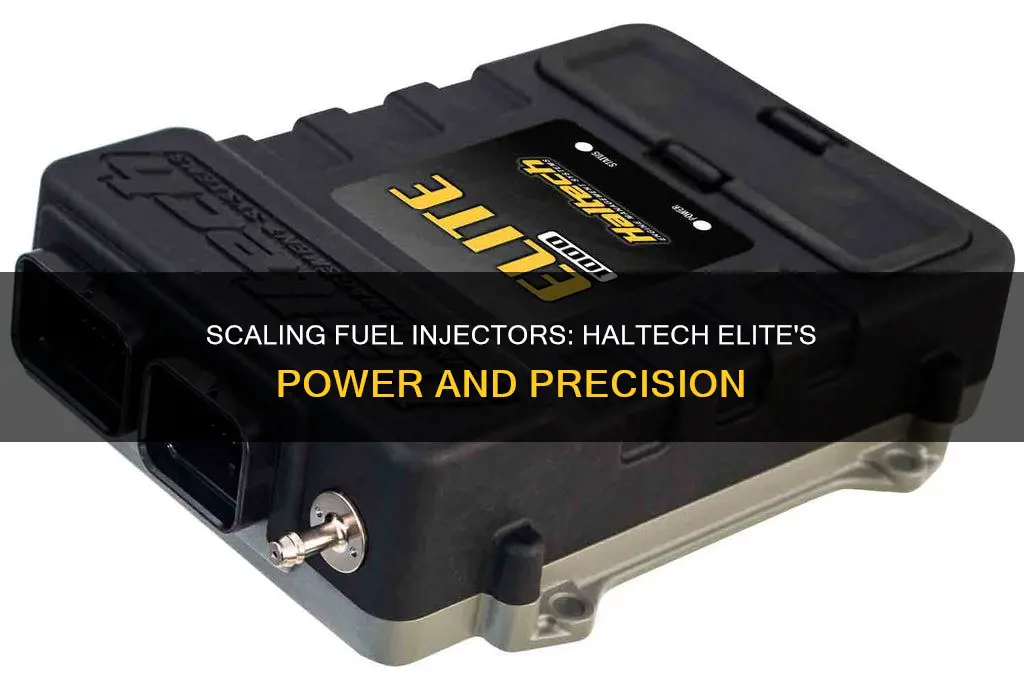 how to scale fuel injectors with haltech eleite
