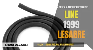Sealing a Ruptured Return Fuel Line in a 1999 Lesabre