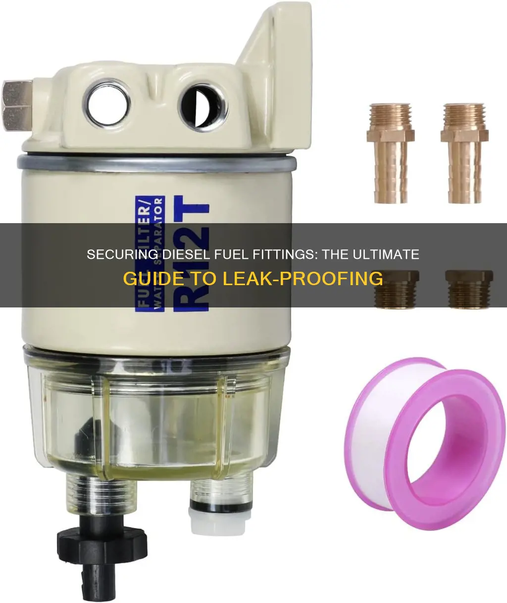 how to seal diesel fuel fittings