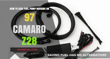 Sealing Fuel Pump Housing on a 1997 Camaro Z28: DIY Guide