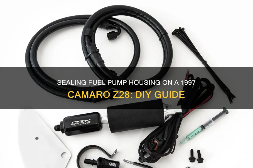 how to seal fuel pump housing on 97 camaro z28