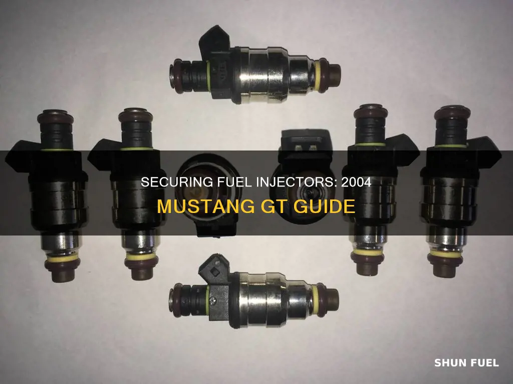 how to secure fuel injectors 2004 mustang gt