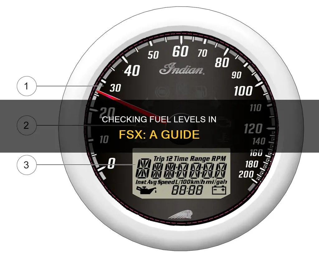 how to see how much fuel you have in fsx