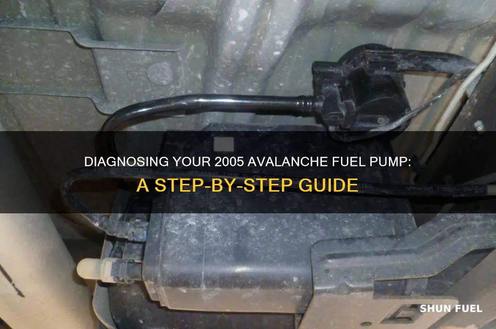 how to see if 2005 avalanche fuel pump working