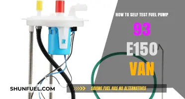 DIY Fuel Pump Testing Guide for 1993 E150 Vans