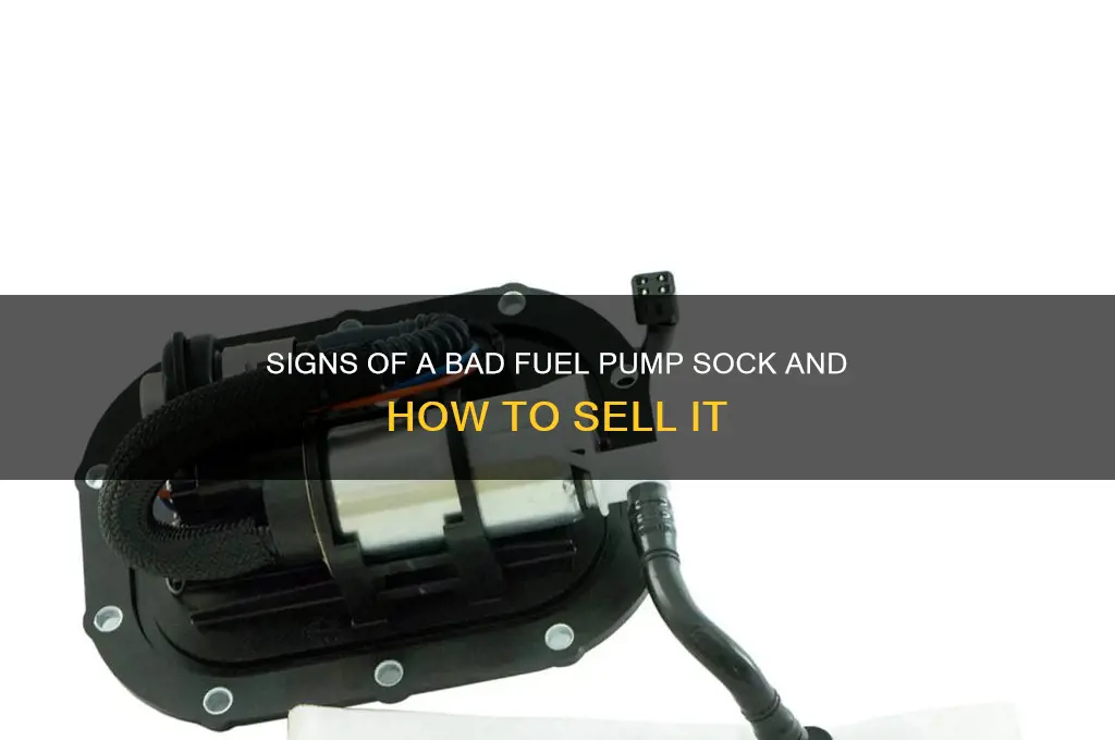 how to sell if fuel pump sock is bad