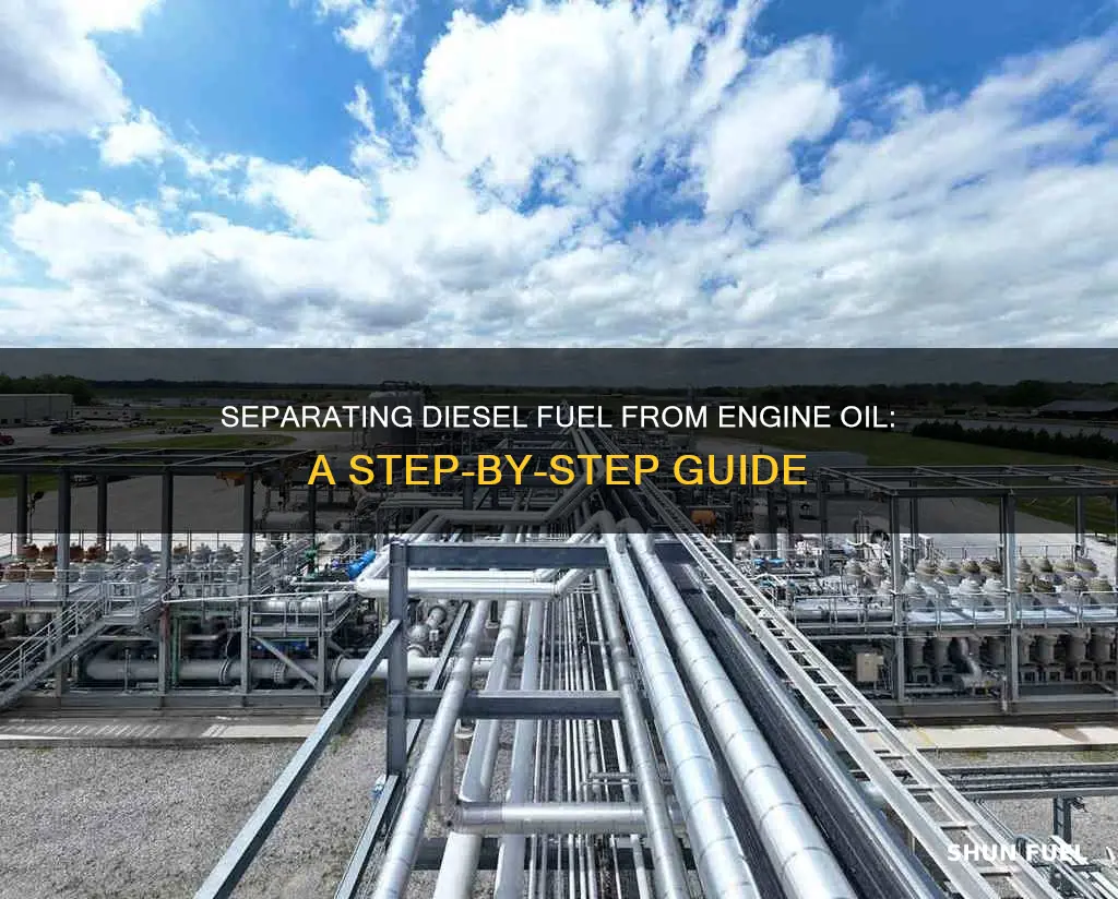 how to separate diesel fuel from engine oil