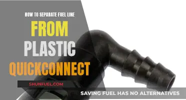 Separating Fuel Lines: Quick Connects and Plastic