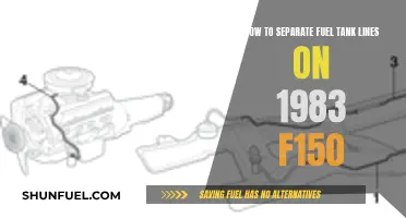 Separating Fuel Tank Lines: 1983 F150 Maintenance Guide