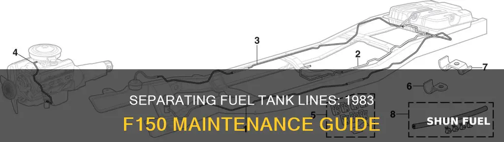 how to separate fuel tank lines on 1983 f150