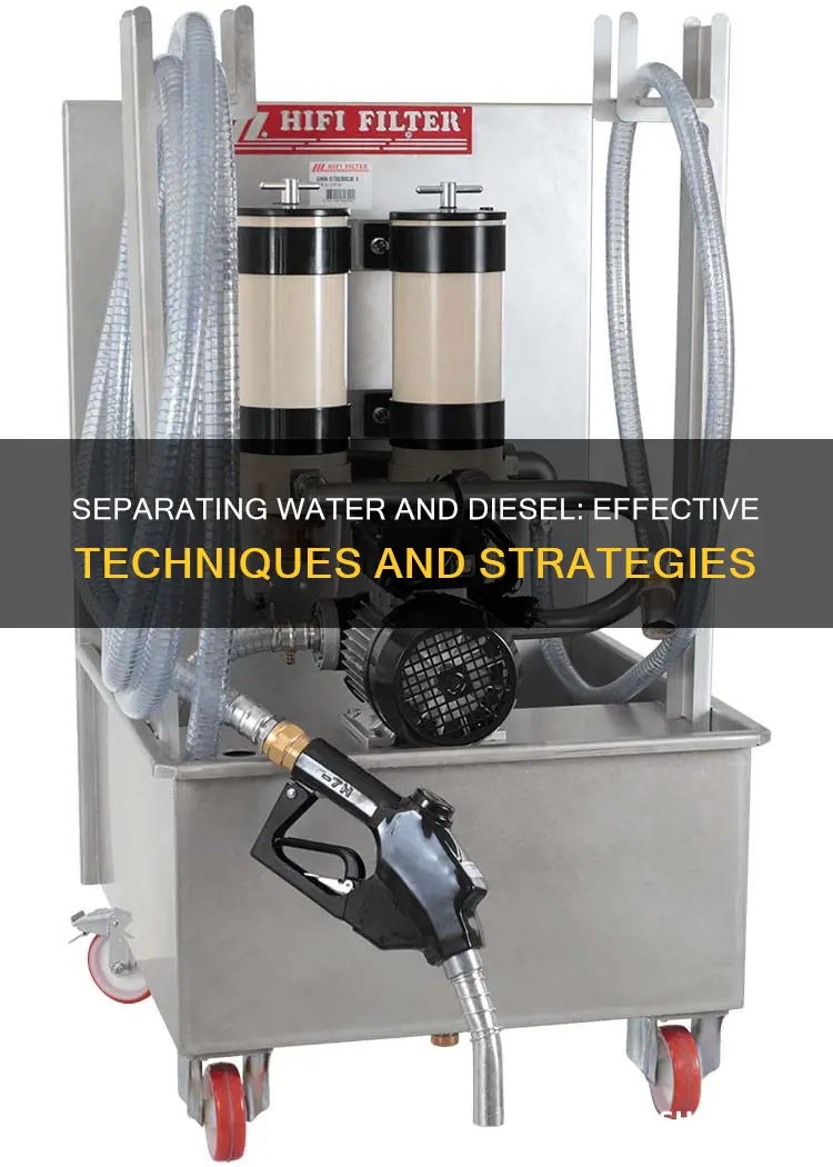 how to separate water from diesel fuel