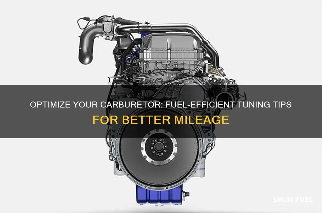 how to set carburetor to use less fuel