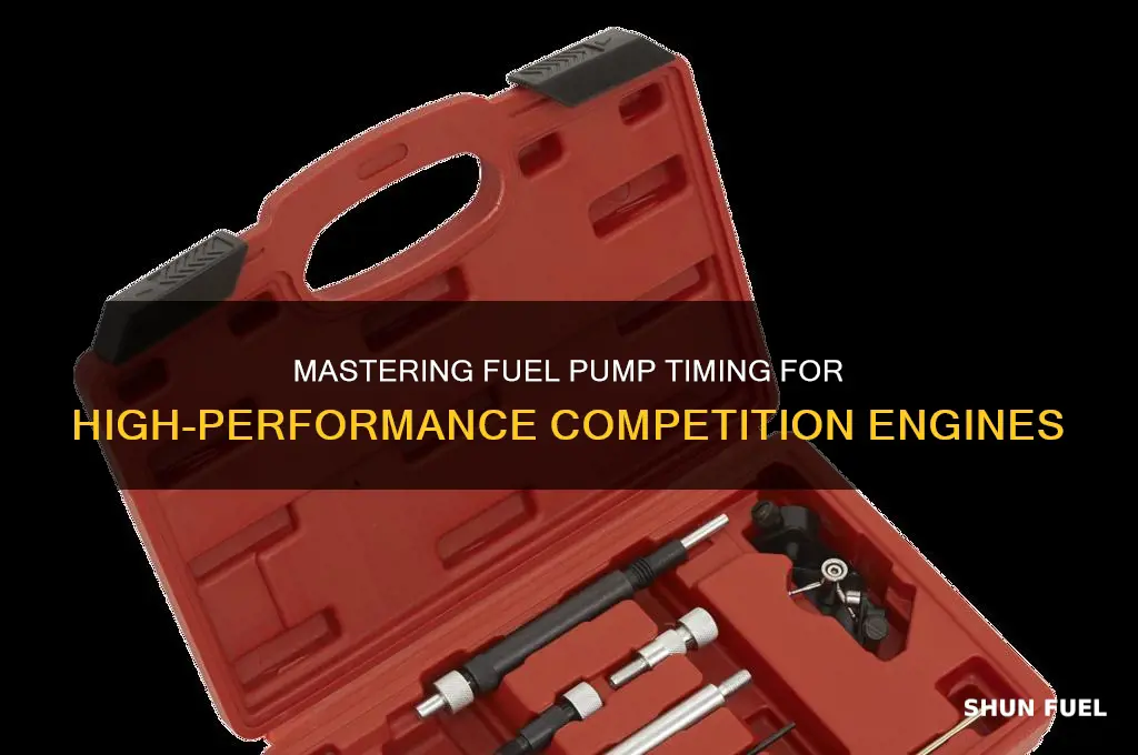how to set timming on competition fuel pump