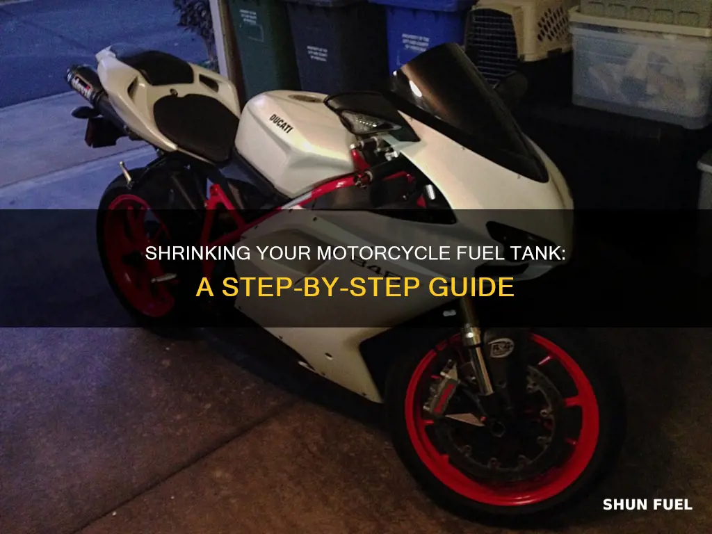 how to shrink a plastic motorcycle fuel tank
