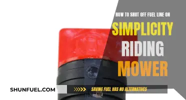 Shutting Off Fuel Line on Your Simplicity Riding Mower