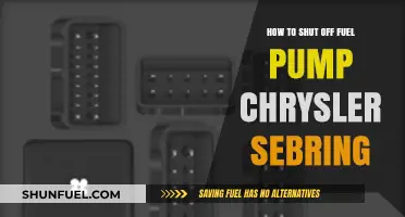 Chrysler Sebring Fuel Pump Shutdown: Step-by-Step Guide to Turn It Off