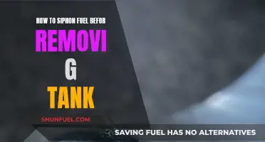 Fuel Siphoning: Tank Removal Preparation