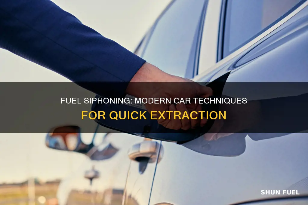 how to siphon fuel from a modern car