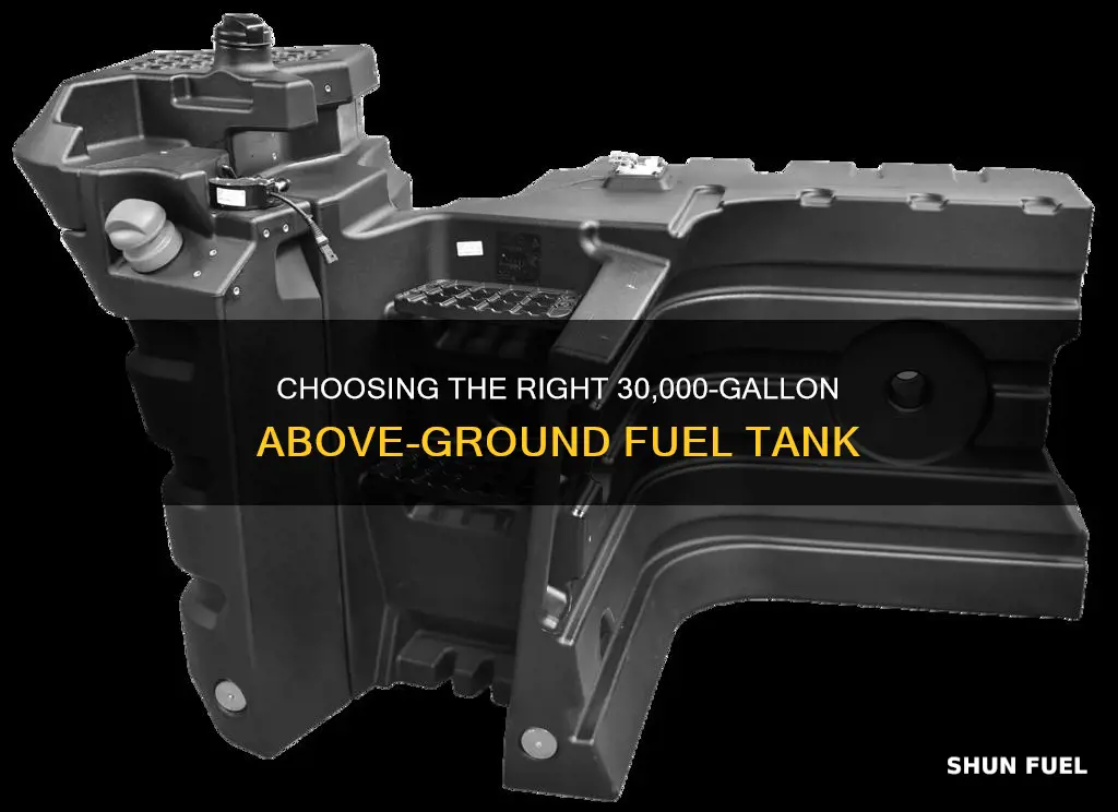 how to size above ground fuel tank 30000 gal