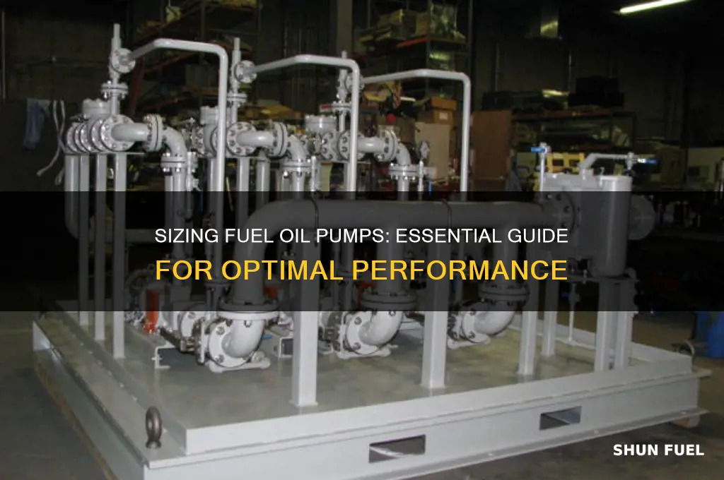 how to size fuel oil pumps