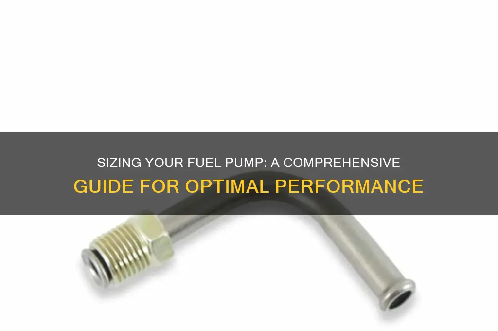how to size fuel pump