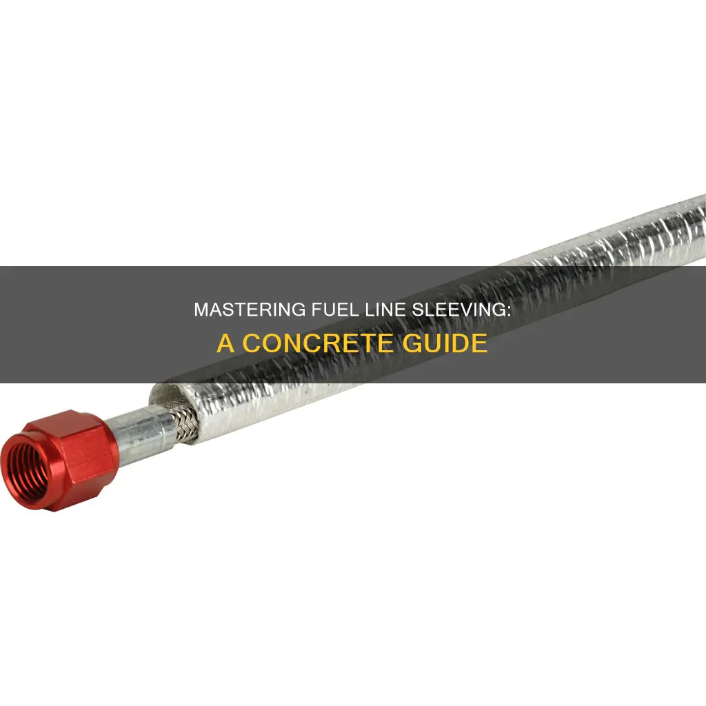 how to sleeve a fuel line in concrete