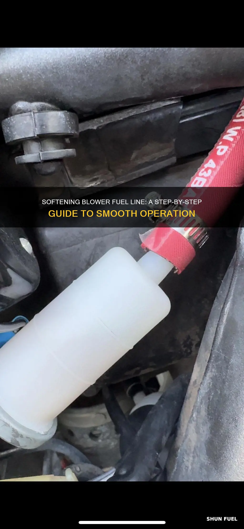 how to soften blower fuel line