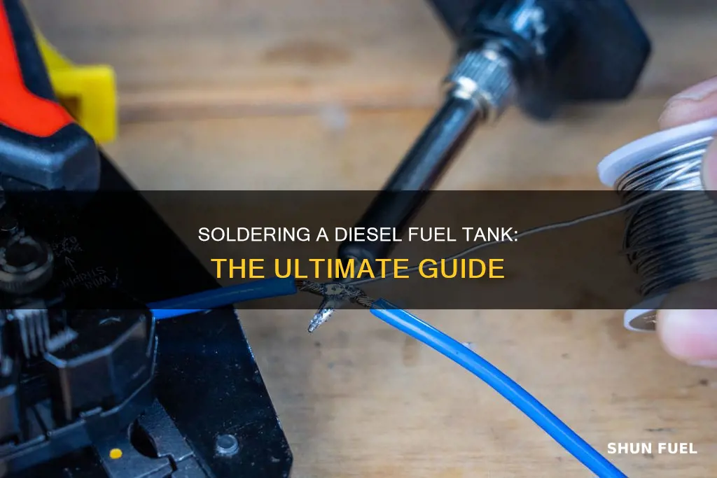 how to solder a diesel fuel tank