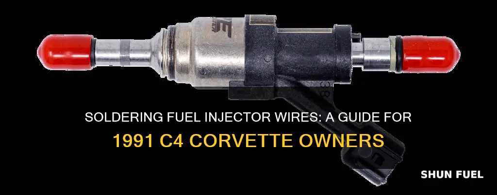 how to solder fuel injector wire 1991 c4 corvette