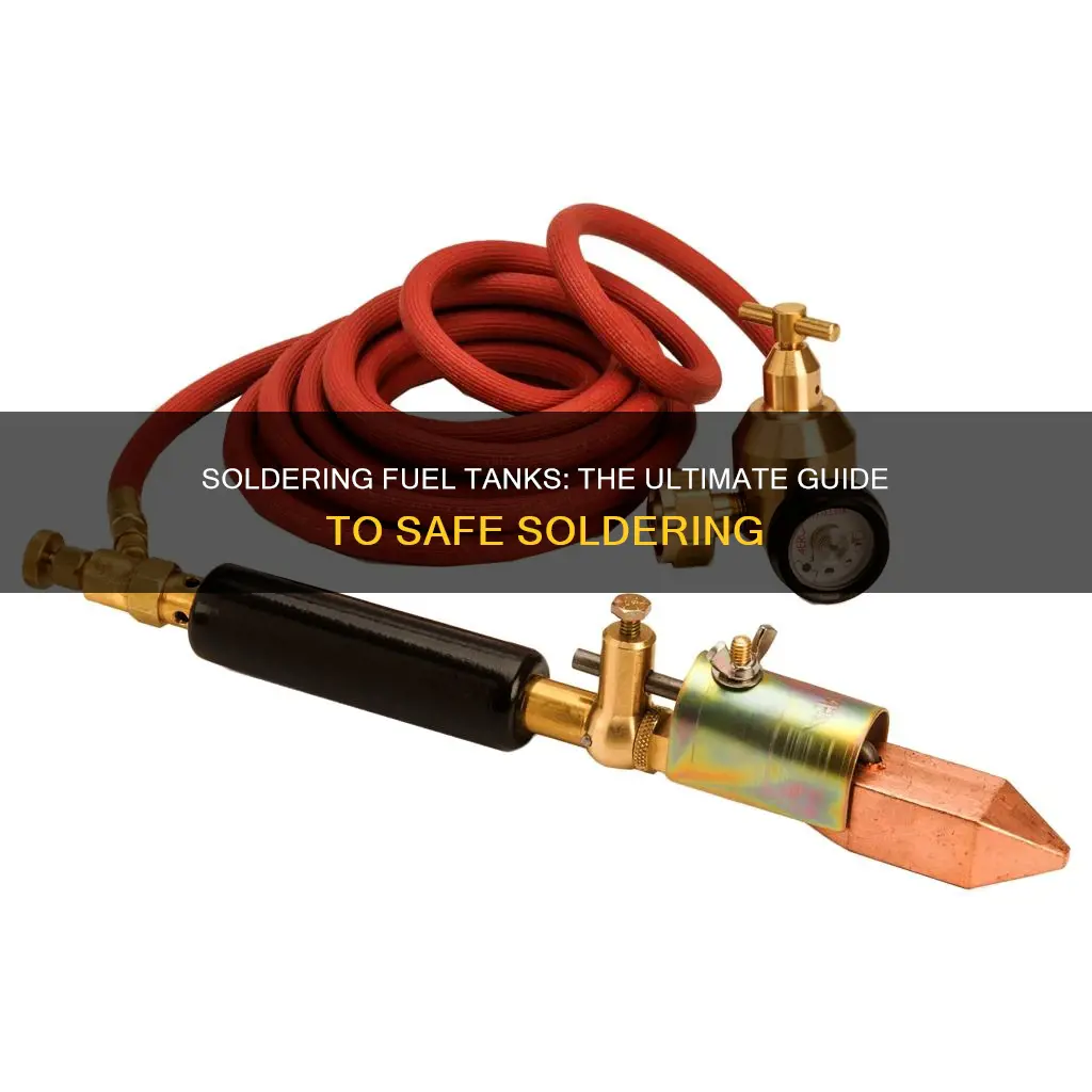 how to solder fuel tank