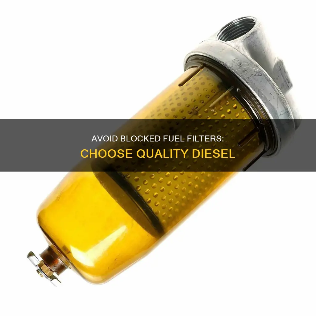 how to solve blocked fuel filters due to poor diesel