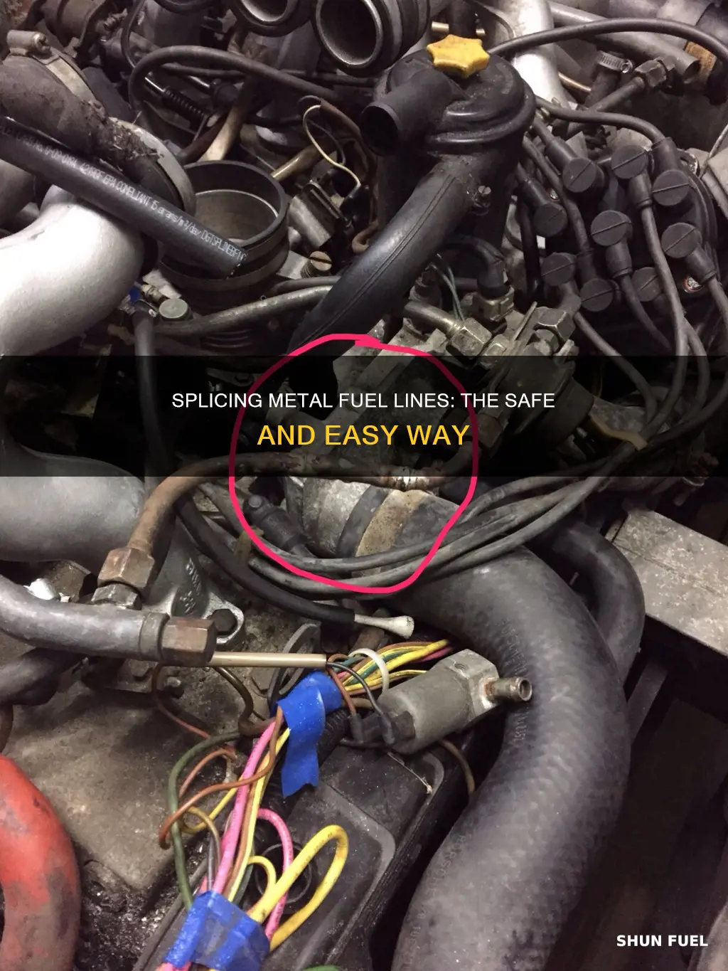 how to splice into a metal fuel line