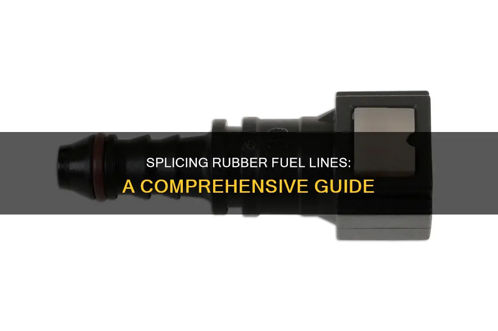 how to splice rubber fuel line