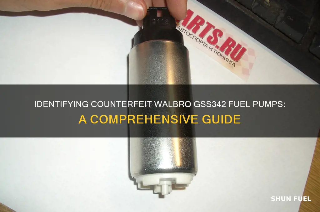 how to spot fake walbro gss342 fuel pump