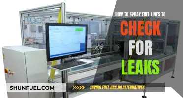 Spraying Fuel Lines: Finding Leaks the Easy Way