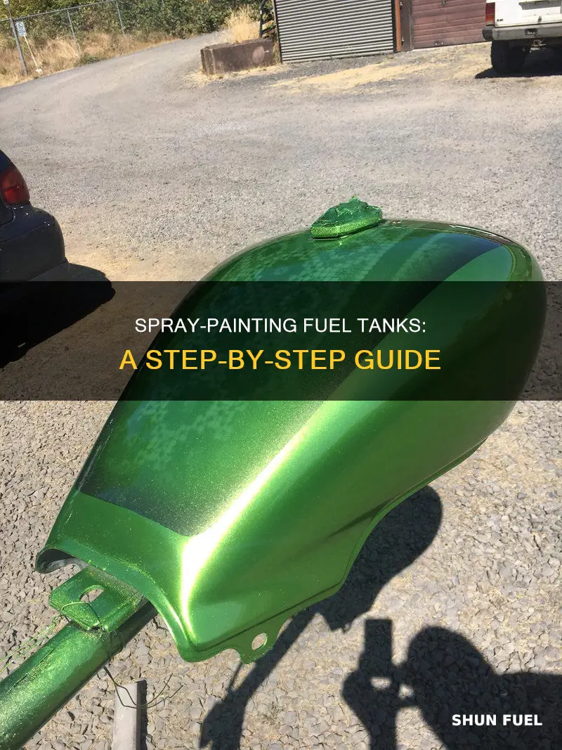 how to spray paint a fuel tank