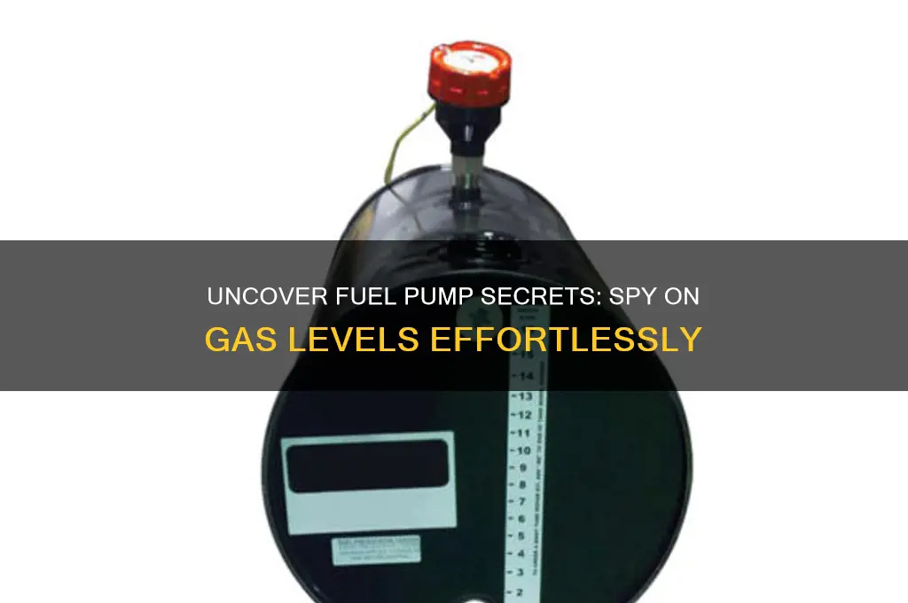 how to spy on gas from a fuel pump