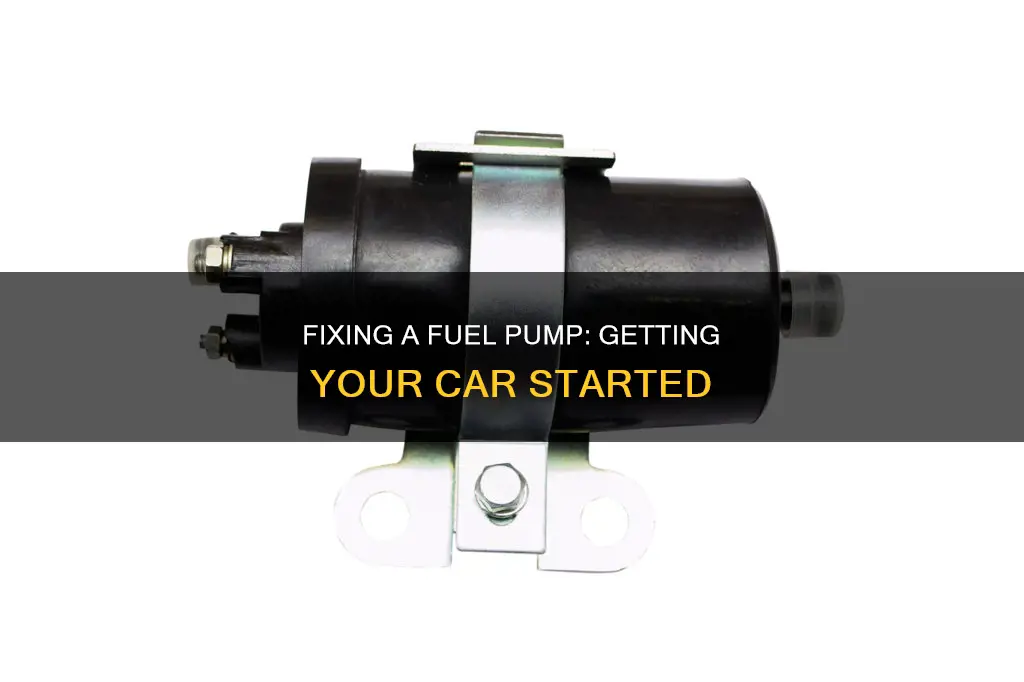 how to start a car with a fuel pump problem