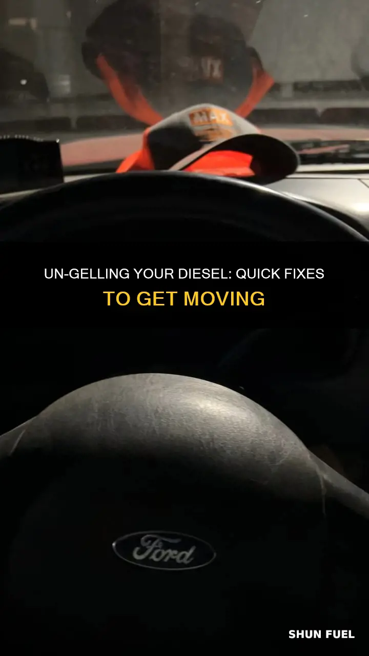 how to start a diesel truck with gelled fuel