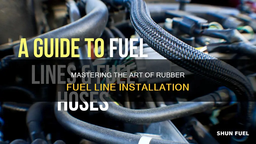 how to start a rubber fuel line