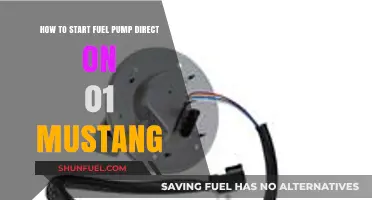 Direct Start Fuel Pump on 01 Mustang: Step-by-Step Guide