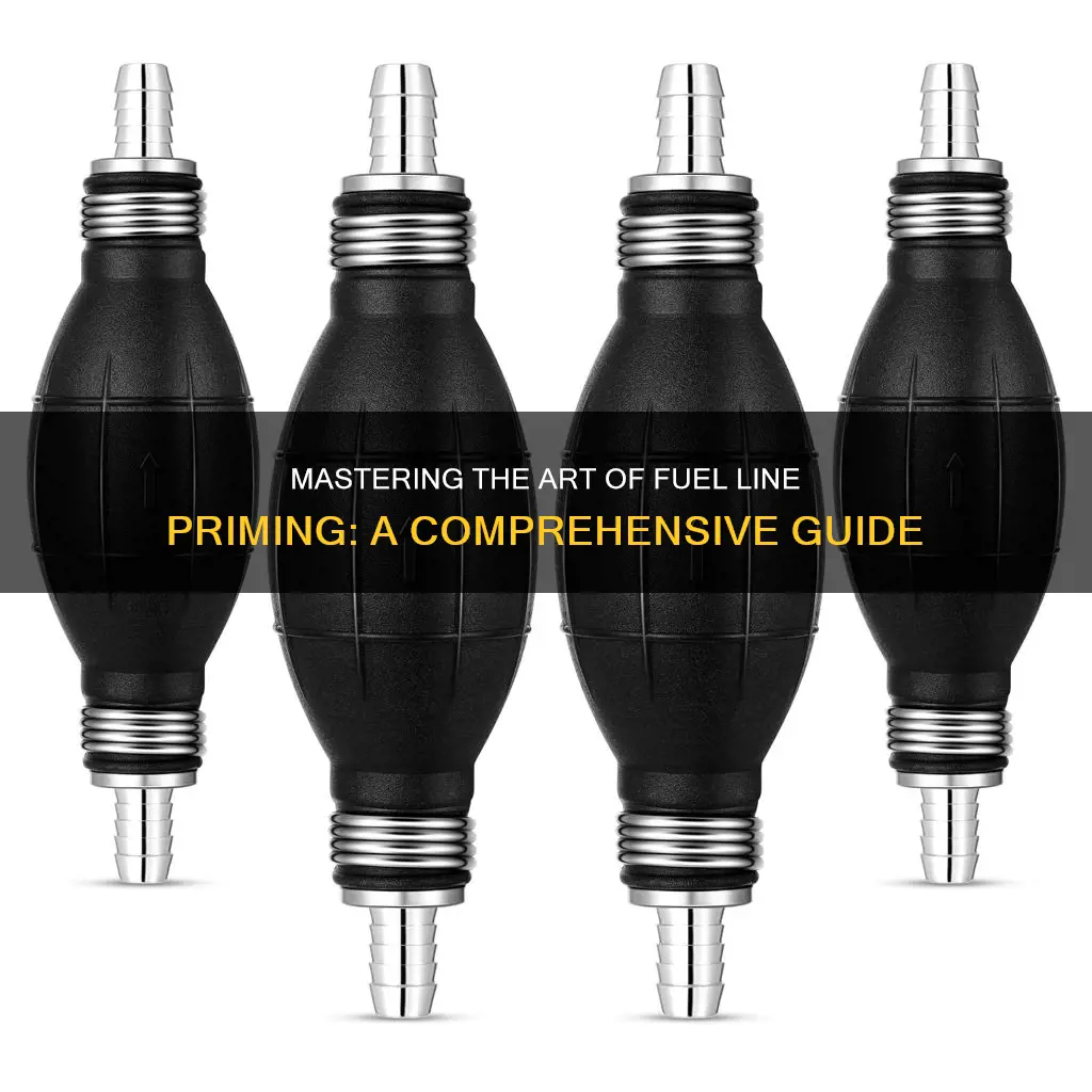 how to stick fuel line to primer