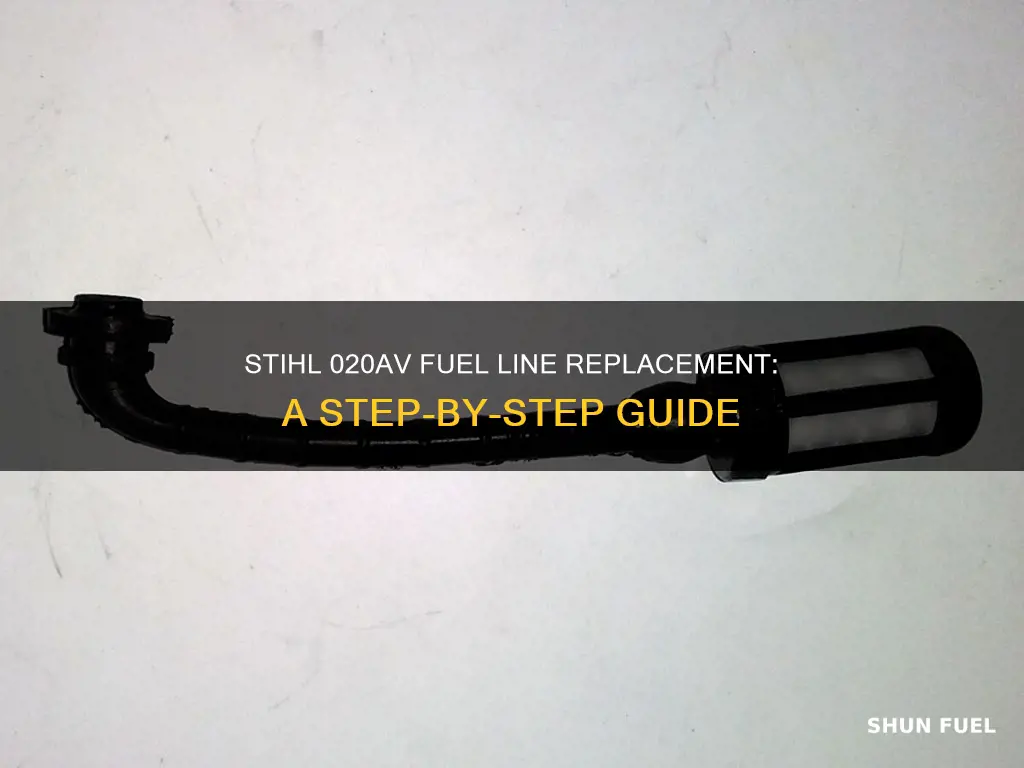 how to stihl 020av fuel line replacement