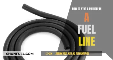 Quickly Plug a Pin Hole in Your Fuel Line