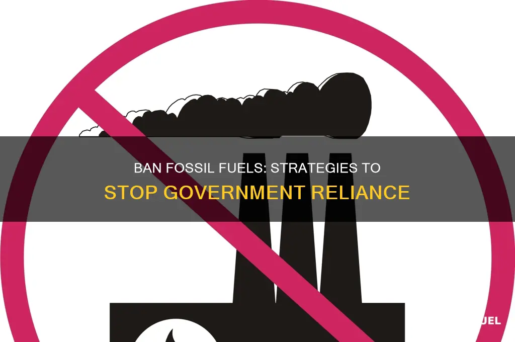 how to stop the government from using fossil fuels