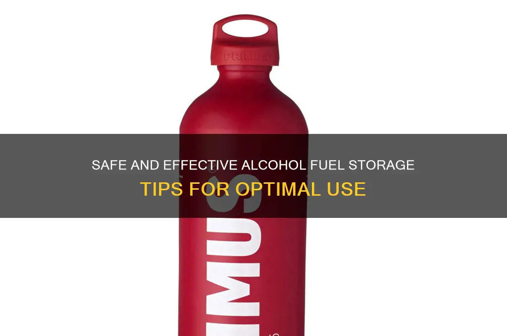 how to store alcohol fuel