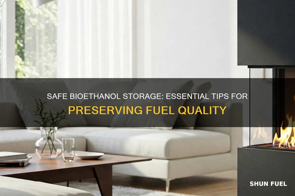 how to store bioethanol fuel