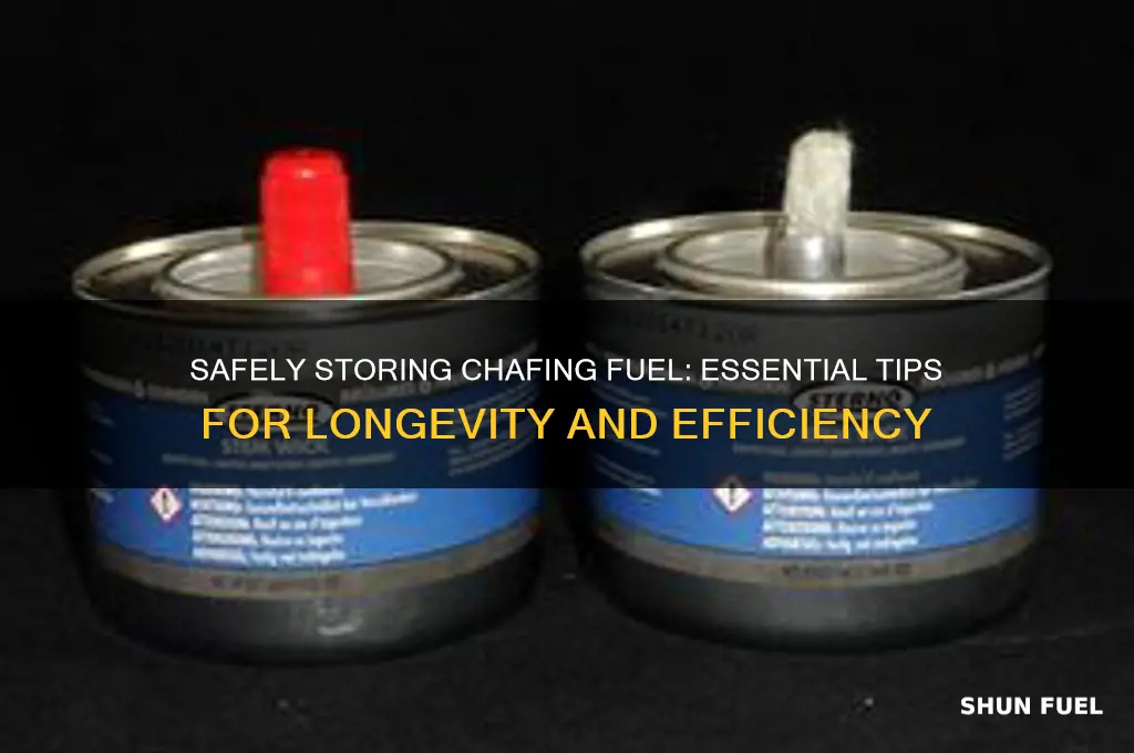 how to store chafing fuel