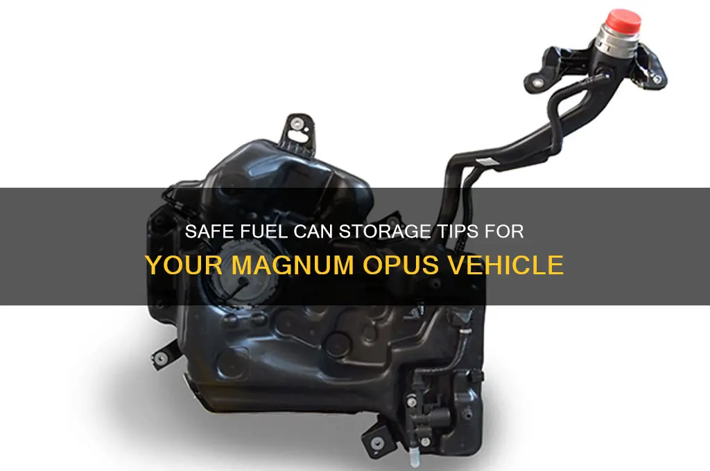 how to store fuel can in magnum opus